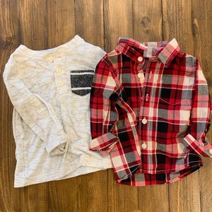 6-18 months dress shirt and sweater